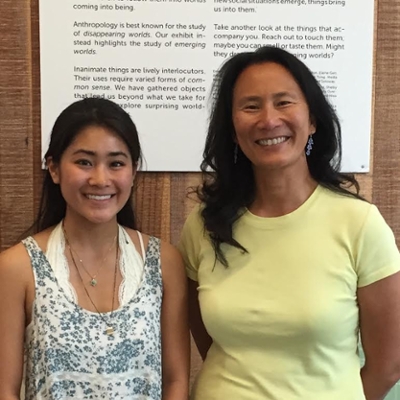 Merrill student Riri Shibata and Professor of Anthropology Nancy Chen. 